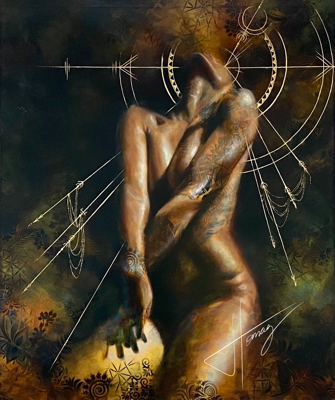 GILDED DIVINITY DEA - PRINT